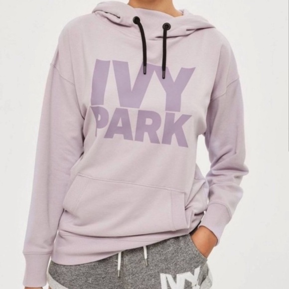 IVY PARK Lavender Logo Dot Hoodie - Picture 1 of 13